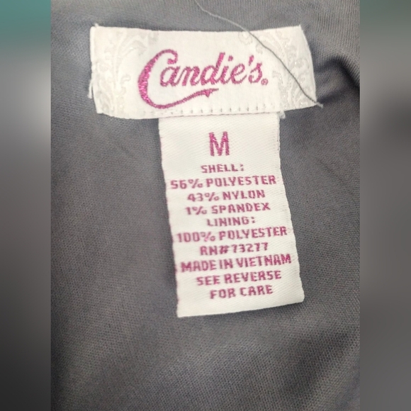 Candies Grey And Blue Mesh Dress Juniors Size Medium - Picture 4 of 4